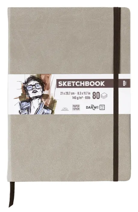 DFY Sketchbook A4 80F 140g - Taupe - New