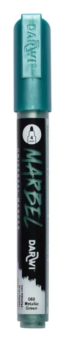 MARBEL Marqueur Universel Pointe Ronde Médium 4mm - Vert métallisé