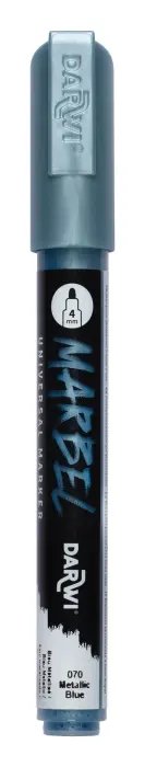 MARBEL Marqueur Universel Pointe Ronde Médium 4mm - Bleu métallisé