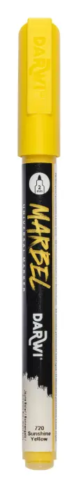 MARBEL Marqueur Universel Pointe Conique Fine 2mm - jaune soleil