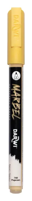 MARBEL Marqueur Universel Pointe Conique Fine 2mm - Popcorn