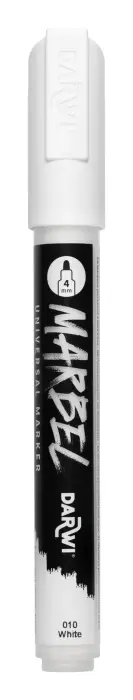 MARBEL Marqueur Universel Pointe Ronde Médium 4mm - Blanc