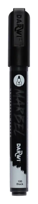 MARBEL Marqueur Universel Pointe Ronde Médium 4mm - Noir
