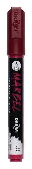 MARBEL Marqueur Universel Pointe Ronde Médium 4mm - Lie de vin