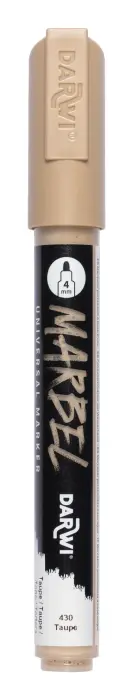 MARBEL Marqueur Universel Pointe Ronde Médium 4mm - Taupe