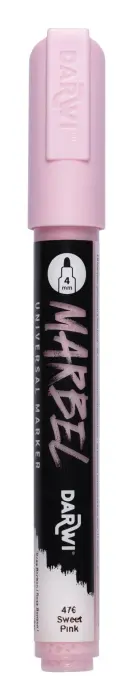 MARBEL Marqueur Universel Pointe Ronde Médium 4mm - Rose bonbon