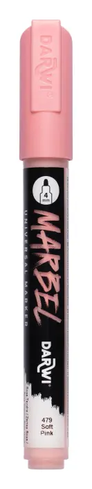 MARBEL Marqueur Universel Pointe Ronde Médium 4mm - Rose tendre