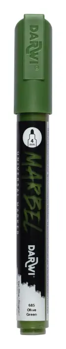 MARBEL Marqueur Universel Pointe Ronde Médium 4mm - Vert olive