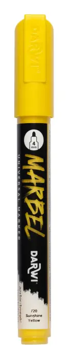 MARBEL Marqueur Universel Pointe Ronde Médium 4mm - jaune soleil