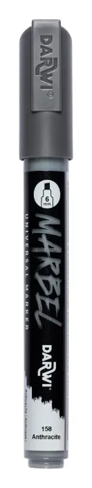 MARBEL Marqueur Universel Pointe Biseau Médium 6mm - Anthracite