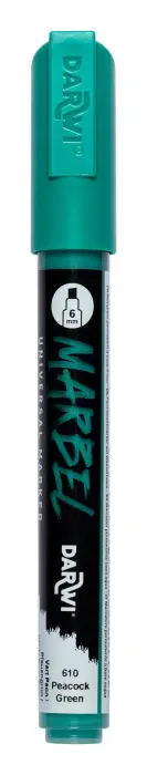 MARBEL Marqueur Universel Pointe Biseau Médium 6mm - Vert paon
