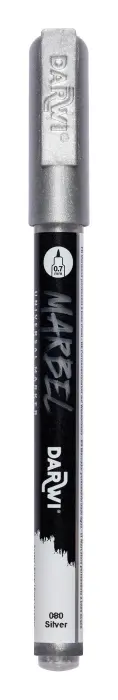 MARBEL Marqueur Universel Pointe Pointue Extra Fine 0,7mm - Argent