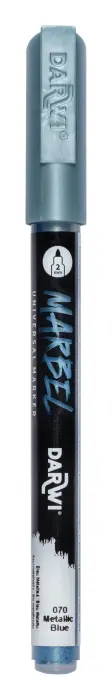 MARBEL Marqueur Universel Pointe Conique Fine 2mm - Bleu métallisé