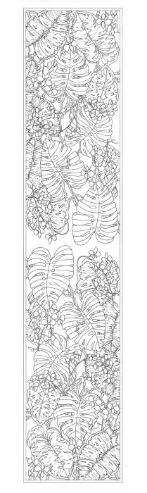 Echarpe 100% soie - 180x43cm Katleya - Blanc