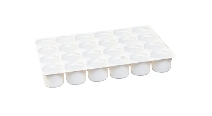 Plateau 24 cases + 24 gob. + cpte goutte