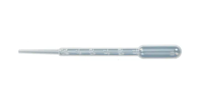 Lot de 10 compte-gouttes gradués 3 ml - Transparent