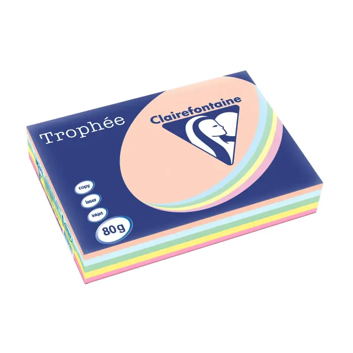 TROPHEE PASTEL A3 80G RAM 500F C.5 - Assorties pastel