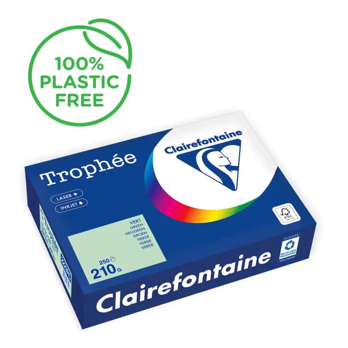 TROPHEE PASTEL A4 210G RAM 250F C.4 - Vert