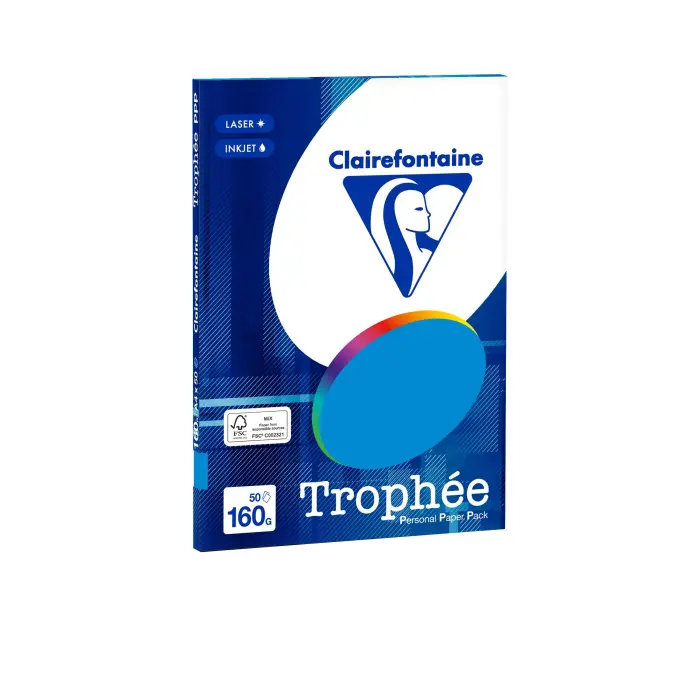 PPP TROPHEE A4 160G 50F C.10 - Turquoise