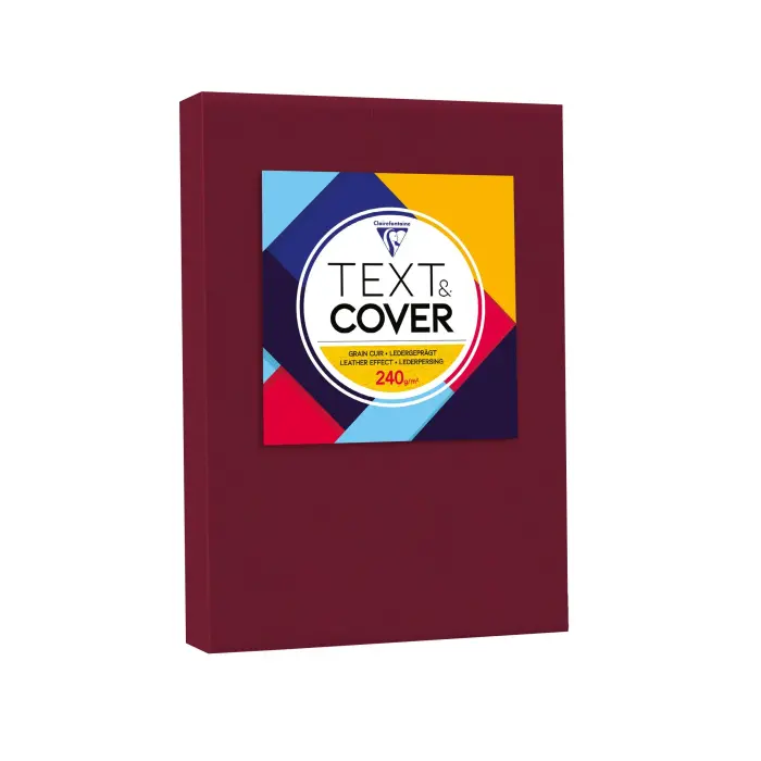 TXT&COV CUIR A4 240G 100F C.5 BOURGOGNE - Bourgogne/Burgundy