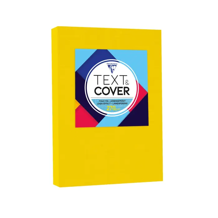 TXT&COV TOILE A4 270G RAM 100F C.5 - Jaune tournesol