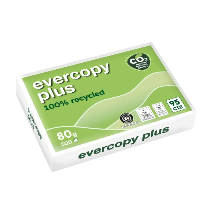 EVERCOPY PLUS A4 80G RAM 500F C.5 PAL.250 - 80 ISO/95CIE