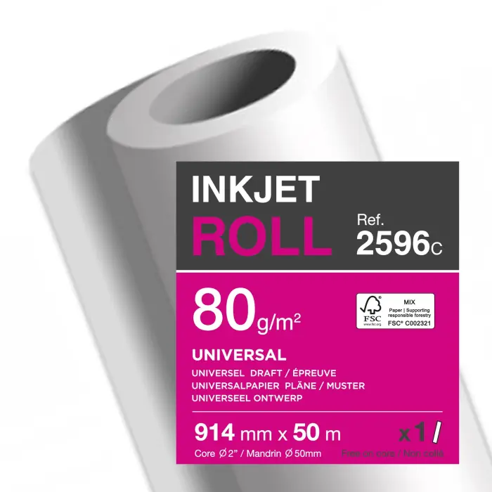 BBX CLAIRJET 400 80G LZ 914 mm x 50m C.1 - CJ400 CIE170