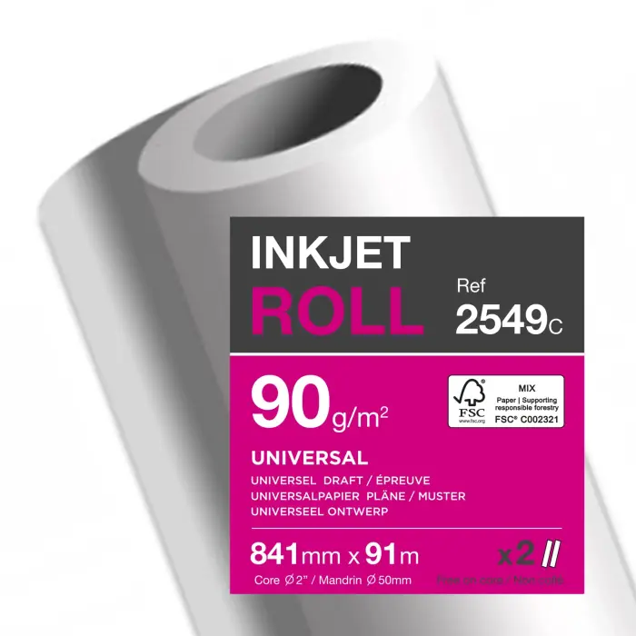BBX CLAIRJET 400 90G LZ 841mm x 91 m C.2 - CJ400 CIE170