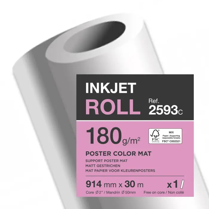 BBX POSTER COLOR 180G LZ 914mm x 30m