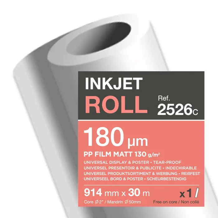 BBX FILM PP MAT 130G L914mm x 30m