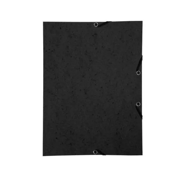Chemise à élastique sans rabat carte lustrée 350gm2 - A4 - Noir