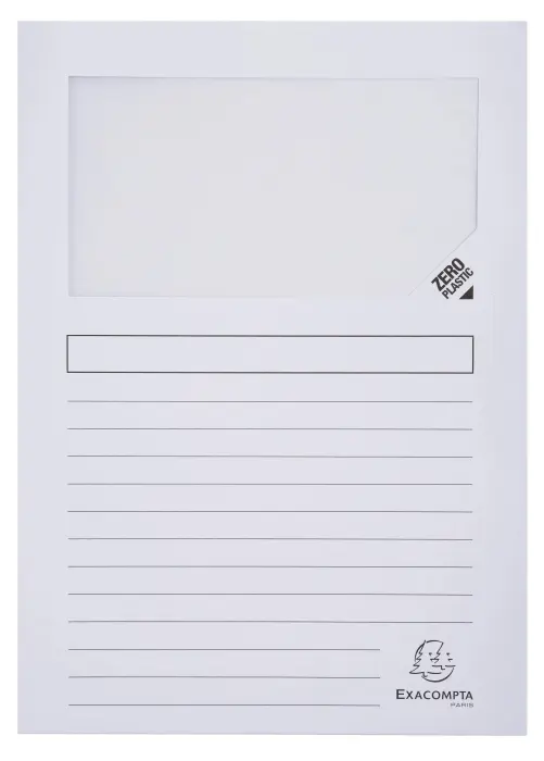 Paquet de 10 chemises à fenetre Forever - 22x31cm - Couleurs assorties