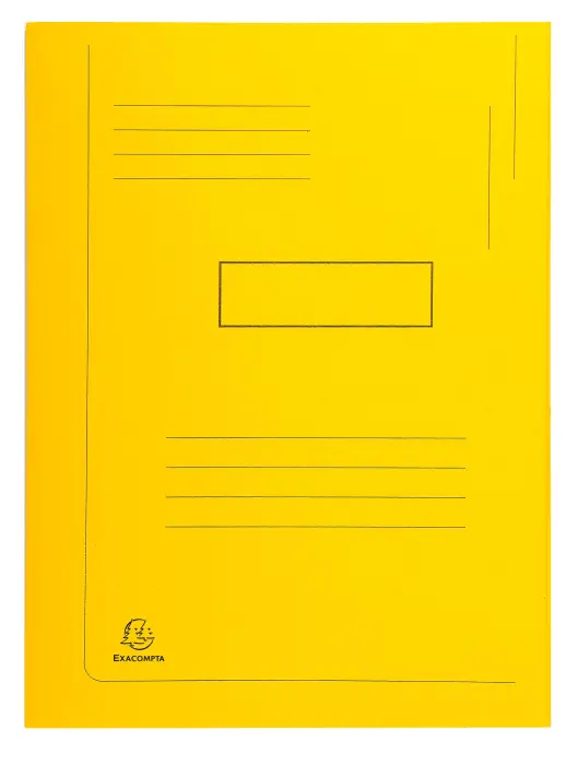 Chemise imprimée à 2 rabats Forever® 290g/m2 - 24x32cm - Jaune