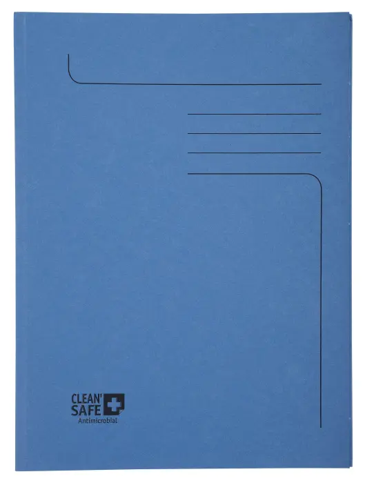 Paquet de 5 chemises 2 rabats 400g/m2 Clean'Safe - 24x32cm - Bleu
