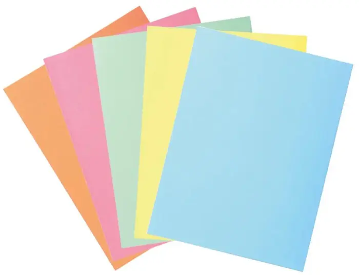 Paquet de 50 chemises 2 rabats SUPER 210 - 24x32cm - Couleurs assorties