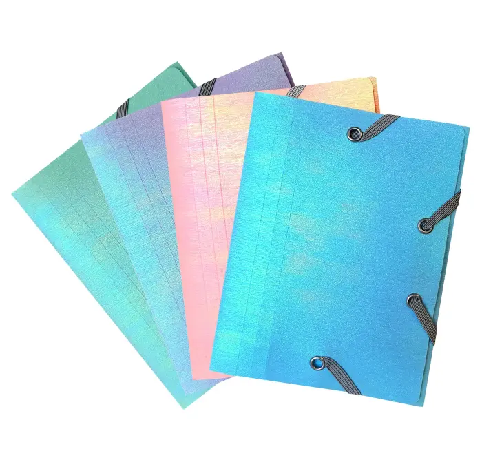 Chemises à élastiques 3 rabats PP Candy Tidy - A6 - Couleurs assorties - New