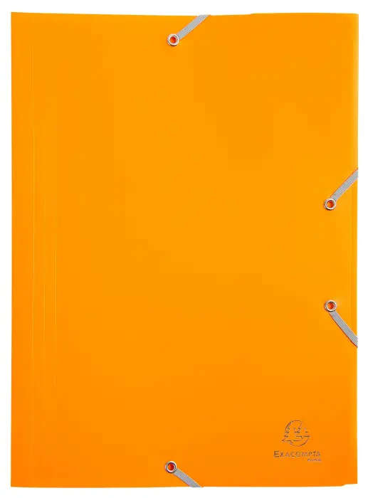Chemise à élastique 3 rabats Polypropylène 4/10e Opaque Eco - A4 - Jaune