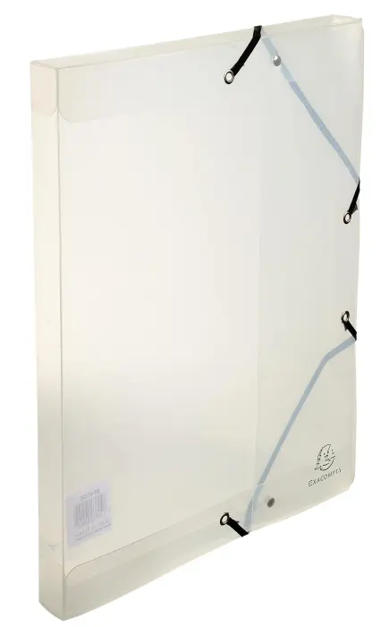 Boite de classement Exabox Dos 25mm Polypropylène Crystal - A4 - Cristal