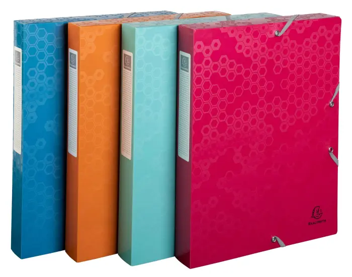 Boite de classement polypropylène recyclé Maïa dos 40mm - A4 - Couleurs assorties