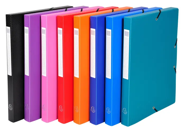 Boite de Classement Exabox Dos 25mm polypropylène 7/10e OPAK - A4 - Couleurs assorties