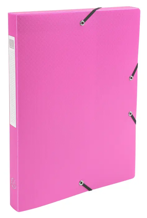 Boite de classement Exabox dos 25mm Polypropylène 7/10e Opak - A4. - Rose