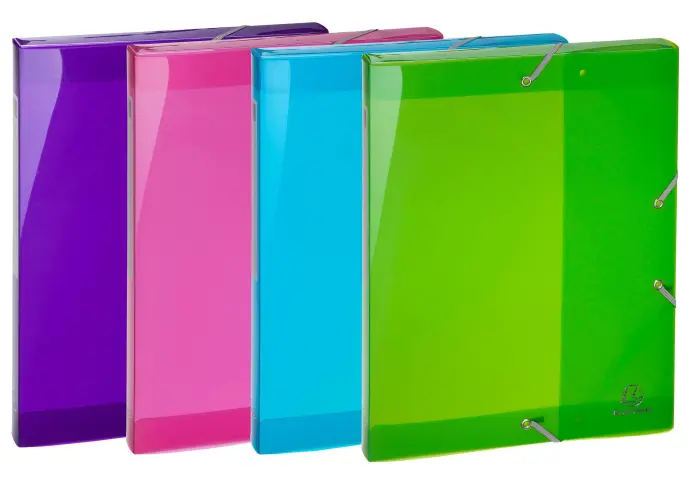 Boite de classement en polypropylène Dos 25mm Iderama PP - A4 - Couleurs assorties