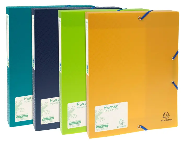 Boite de classement Exabox dos 40mm polypropylène 7/10e Forever® PP - A4 - Couleurs assorties