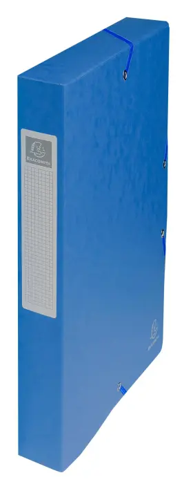 Boite de classement Exabox Dos 40mm Carte lustrée - A4 - Couleurs assorties