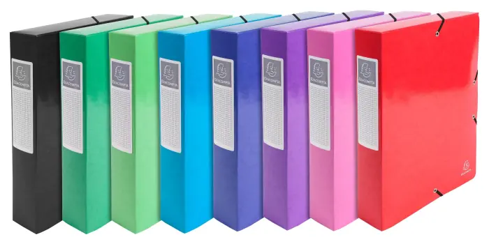 Boite de classement Dos 60mm Iderama - A4 - Couleurs assorties