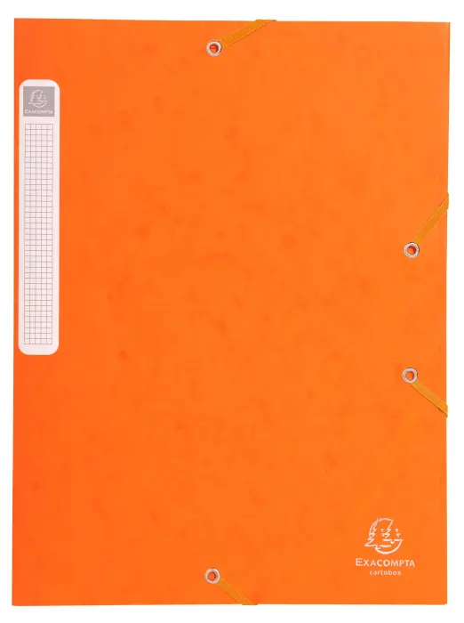 Boite de classement Cartobox Dos 25mm Carte lustrée - A4 - Orange
