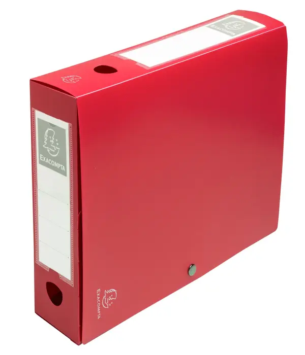Boite de classement à pression Dos 60mm polypropylène 7/10e Opaque - A4 - Rouge