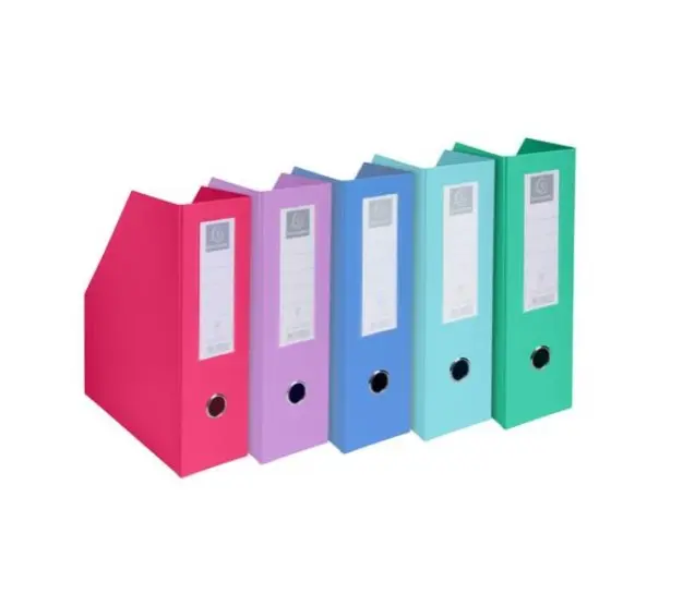 Porte-revues PP - Dos 100mm - livrés à plat - 23x31cm - Couleurs assorties