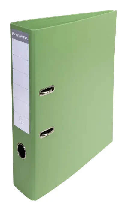 Classeur à levier export PVC A4 dos de 70mm. - Vert anis