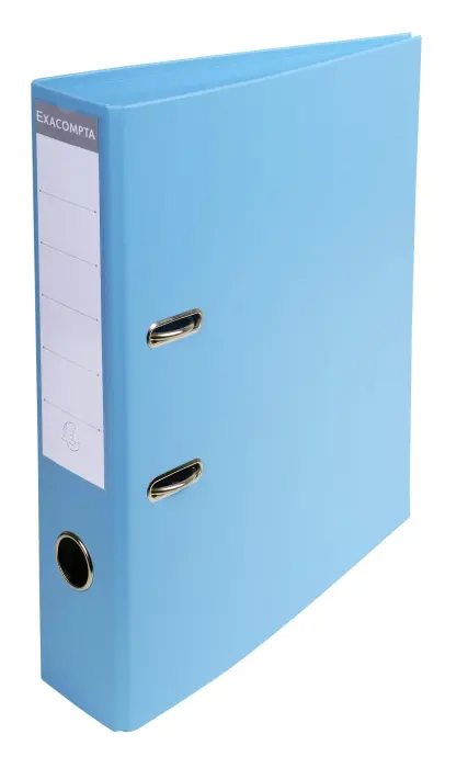 Classeur à levier export PVC A4 dos de 70mm. - Bleu clair
